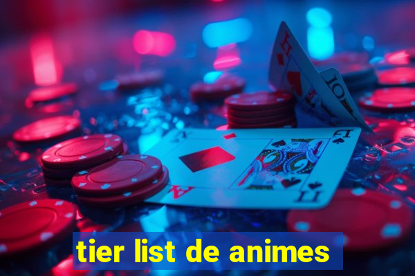 tier list de animes