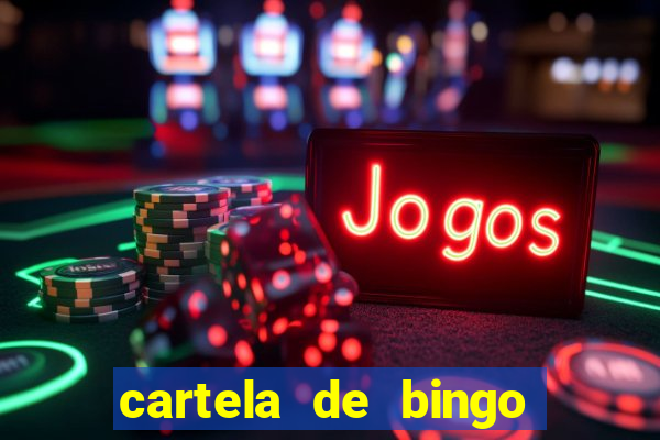 cartela de bingo cha de panela