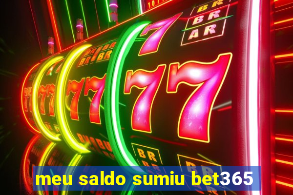 meu saldo sumiu bet365
