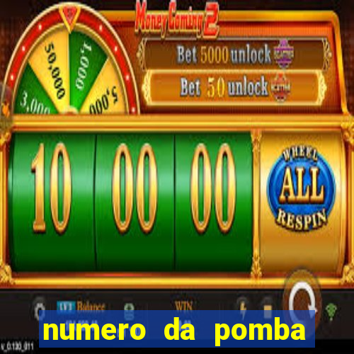 numero da pomba jogo do bicho