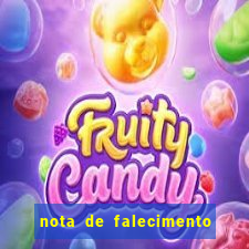 nota de falecimento em campos altos hoje